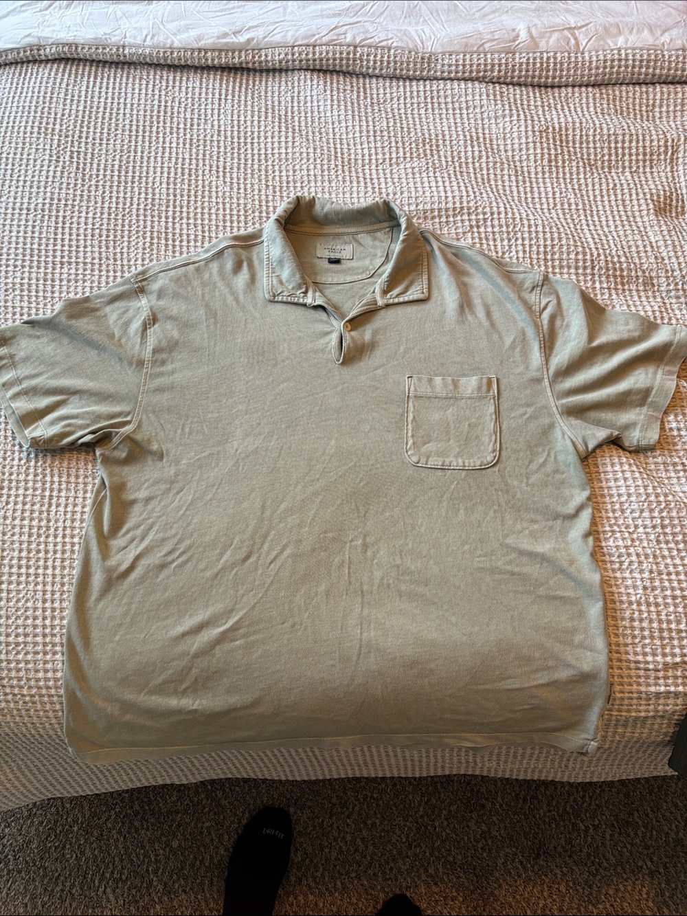American Eagle Outfitters Men's Pocket Polo - Sage